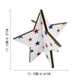thumbnail image 3 of American Independence Day Wooden Figurine Patriotic Creative Craft Decorative Red White Blue Memorial Day Accent 4th of July Decorations for Festive Holiday Tabletop Home Office Display, 3 of 9
