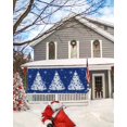thumbnail image 5 of Garage Door Banner Cover 6 x 13 ft, Christmas Ball White Xmas Tree Snowflake Blue Christmas Garage Door Decorations Holiday Christmas Backdrop Decor for Winter New Year Xmas Party, 5 of 6