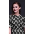 thumbnail image 3 of Bimba Rayon Floral Block Womens Printed Side Slit SummerÂ&nbsp;DressÂ&nbsp;Long Maxi Gown-Large, 3 of 6