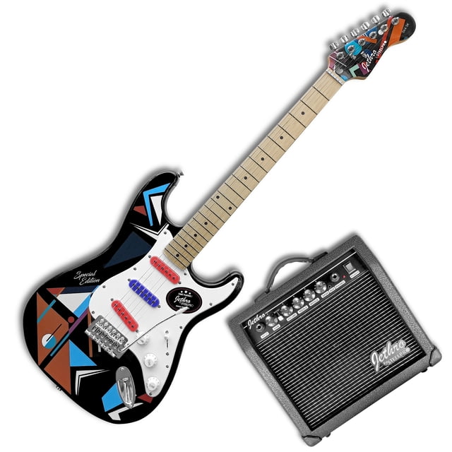 Paquete Guitarra Electrica Jethro Series By Steelpro 064-sk Color Sherwood Green Material Del Diapasón Maple Natural Orientación De La Mano Diestro