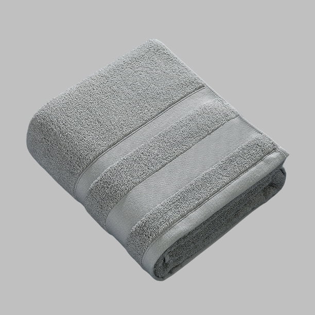 XmhyTop-A 2 toallas de algodón supersuaves, ligeras y absorbentes para uso diario en el baño, estilo B, 34 x 74 cm, color gris.