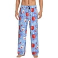 thumbnail image 5 of Mens Pajama Pants, coffee love cup winter Soft Sleep & Lounge Pants for Men, Cuteness Casual PJ Bottoms Pants with Pockets, 5 of 7