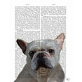 thumbnail image 2 of Fab Funky 15x18 Black Ornate Wood Framed with Double Matting Museum Art Print Titled - White French Bulldog Plain, 2 of 4