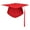 Red, variant on Blue Graduation Cap with Adjustable Tassel for Ceremony Accessories Unisex Formal Hat Commencement Event Essential