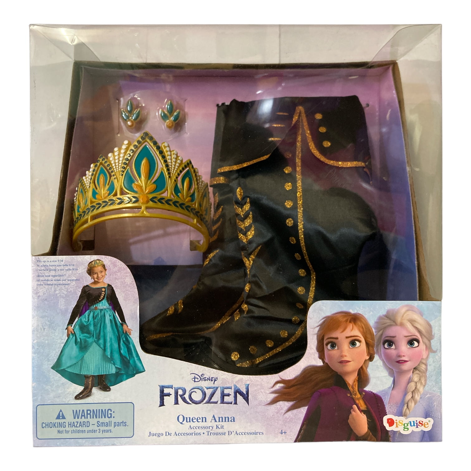 Disguise Girl's Disney Frozen Princess Dress Up Pretend Play Accessory Kit (Anna)