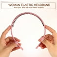 thumbnail image 5 of Unique Bargains 4 Pcs Teeth Comb Headband Solid Color Tooth Comb Hair Hoop for Women Hair Accessories Pink Beige, 5 of 7