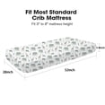 thumbnail image 2 of Little Grape Land Crib Sheets 2 Pack for Baby Boys Girls, Soft Breathable Fitted Sheets Fit 52" x 28" Crib & Toddler Mattresses, Safari, 2 of 7