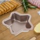 thumbnail image 2 of 1pc Cake Mold Star Shape Carbon Steel and PTFE Non-stick Cake Making Mould for Home (Golden), 2 of 4