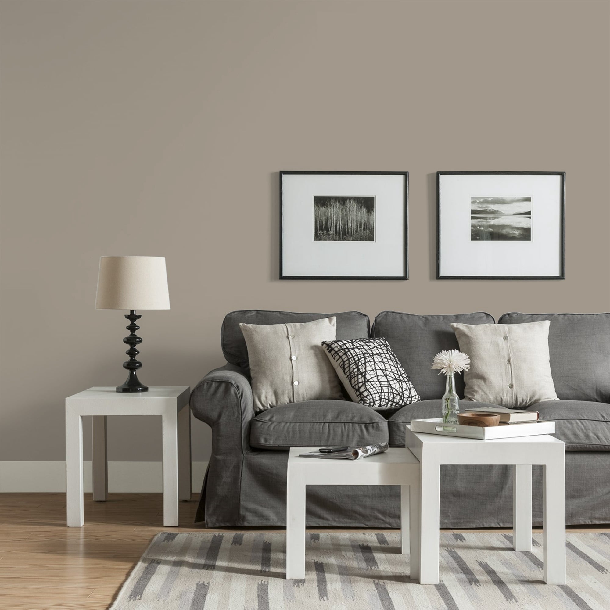 Glidden Fundamentals Gray By Me Eggshell Interior Paint and Primer, 5 Gallons