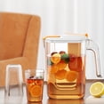 thumbnail image 1 of Refrigerator Water Dispenser with Fruit Filter | 2.6L Large Capacity Cold Water Pitcher for Side Door Storage | Household Iced Tea and Lemonade Maker | Durable Food-Grade Plastic Pitcher, 1 of 8