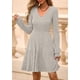 thumbnail image 2 of Vestido Suéter PRETTYGARDEN 2025 Cuello en V Manga Larga XL, 2 of 8