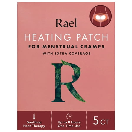 Rael Maximum Coverage XL Heating Patch, for Period Cramps, 5 Count