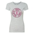 thumbnail image 2 of Believe Hope Awareness Womens Slim Fit Junior Tee, Heather Grey, Small, 2 of 3