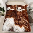 thumbnail image 2 of Manfei Fashion Cow Print Full Size Sheets for Adult, Rustic Farmhouse Bed Sheets, Countryside Animal Sheet Sets, Luxury Bedroom Decor, 4-Piece, 2 of 7