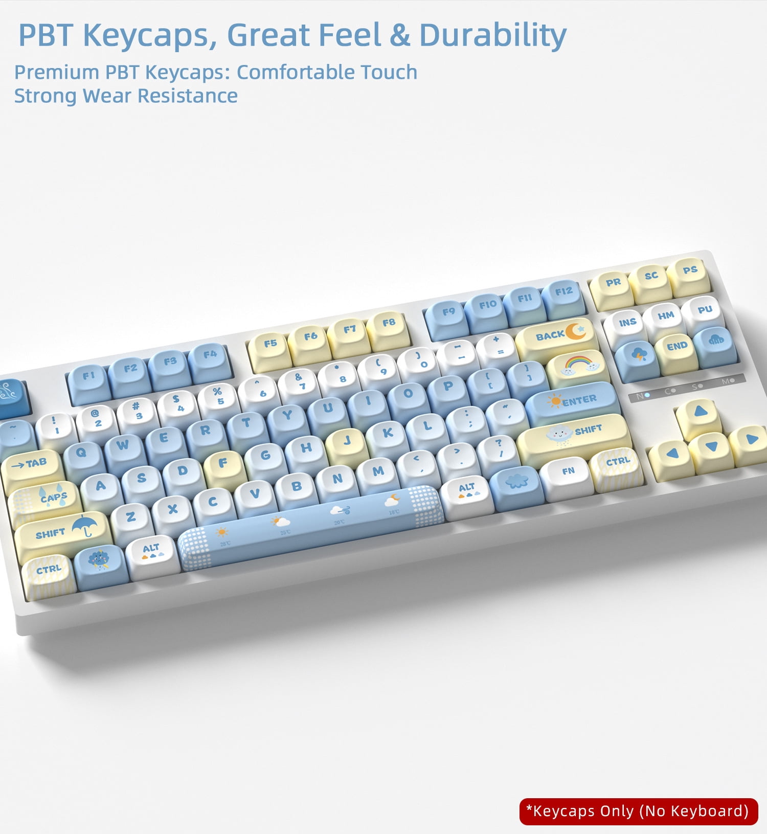 Weather Keycaps 121 Keys PBT Material MOA XOA Profile DYE-SUB For MX Switch Wooting Mechanical Keyboard Keycaps ISO ANSI Layout