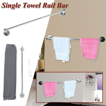 Herchr Stainless Steel Bath Wall Shelf Rack Hanging Towel Hanger Herchr Stainless Steel Bath Wall Shelf Rack Hanging Towel Hanger Contemporary Style Bathroom Rail Com