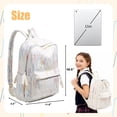 thumbnail image 3 of BUTIED 16.5'' Corduroy Schoolbag for 4-13 Women, Cute Books Bag, Lightweight Backpack Perfect Birthday Gift, 3 of 6