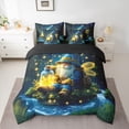 thumbnail image 2 of Feelyou 3D Magic Gnome Twin Bedding Sets 7-Piece for Child, Glitter Dreamy Fireflies Bedding Comforter Set, Fairy Tale Theme Reversible Sheet Sets, Luxury Bedroom Decor, 2 of 7