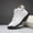 White, variant on Men'S All-Season Lace-Up Boots - Non-Slip Rubber Sole, Cushioned Insole - White/ - Easy-Clean - Extended Sizes Available - Everyday for Outdoor, Casual, Formal - Durable & Special Events