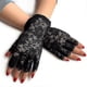 thumbnail image 4 of Black Lace Gloves Ladies Half Finger Lace Gloves Uv Protection For Fancy Dress(2 pairs), 4 of 5