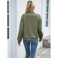 thumbnail image 2 of Womens Jacket Coat Casual Stand Collar Zip Up Fall Fashion Jackets Outfits with Pockets  Green XXL, 2 of 8