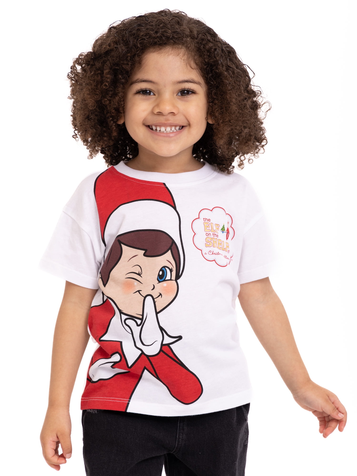 Elf on the Shelf Toddler Girl Graphic Short Sleeve T-Shirt, Sizes 12M-5T