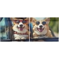 thumbnail image 3 of Coolnuti Happy Corgi Dogs Valances for Windows 36 Inch Small Window Blackout Valance Curtains Rod Pocket Window Curtains Treatment for Kitchen Bathroom Cafe, 1 Panel Home Decor, 3 of 7