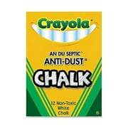 BINNEY & SMITH Crayola(R) Anti-Dust Chalk (White) Box Of 12 Sticks