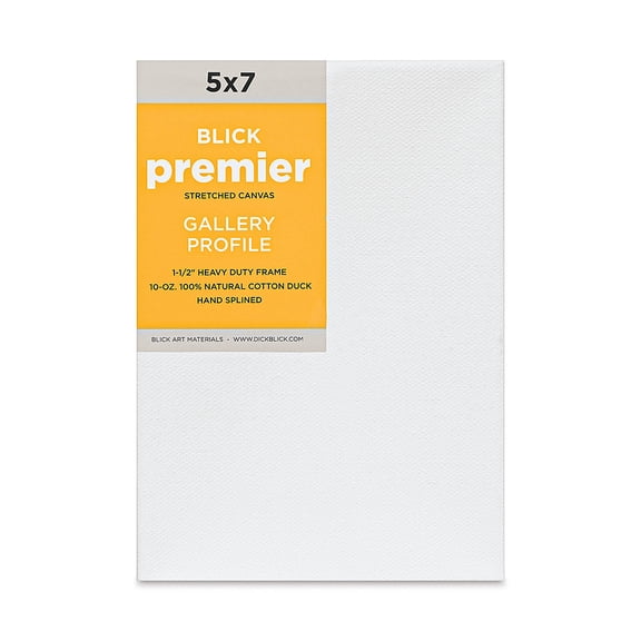 Blick Premier Stretched Cotton Canvas - Gallery Profile, Splined, 5" x 7"