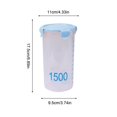 thumbnail image 4 of Plastic Food Storage Jar with Graduated Round Sealing Lid | Transparent Airtight Canister for Grains Snacks and Baking Ingredients | Kitchen Pantry Container for Cereal Coffee Tea and Dry Goods, 4 of 6