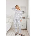 thumbnail image 5 of KISSGAL Jogger Pajama Set Long Sleeve Sleepwear Soft Pj Set Comfy Lounge Set Nightwear with Pockets, 5 of 6