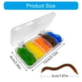 thumbnail image 5 of Necvior 100Pcs Soft Fishing Lures Artificial Baits Jigging Wobblers Earthworms Baits Soft Wobblers Lures Baits Easy Use, 5 of 11