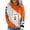 White, variant on Oversized Hoodies for Women Halloween Retro Color Blocked Printed Long Sleeved Drawstring Fall Winter Clothes