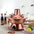 thumbnail image 7 of Hot Pot, Chinese Charcoal Hotpot, Chinese Copper Hot Pot, Pure Copper Thick Mongolian Cattle Hotpot, For Family Dinners Gatherings Barbecues Outdoor Cooker Picnic, 7 of 7