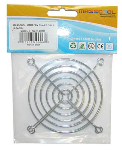 FG-2P-80MM Pack of 2 MASSCOOL 80mm Cooling Fan Guard/Grill