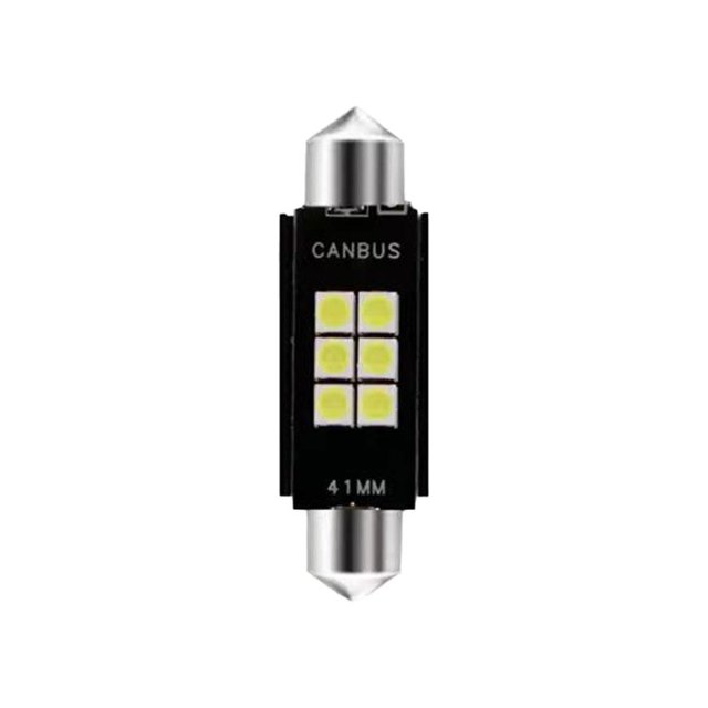 Automotive LED Festoon Bulb Set, Error-Free Interior Dome Light Replacement, 31mm 36mm 39mm 41mm Canbus Compatible, Bright White Car Map Vanity Lights, 4-Pack