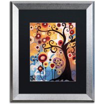 Trademark Fine Art "17" Canvas Art by Natasha Wescoat, Black Matte, Silver Frame
