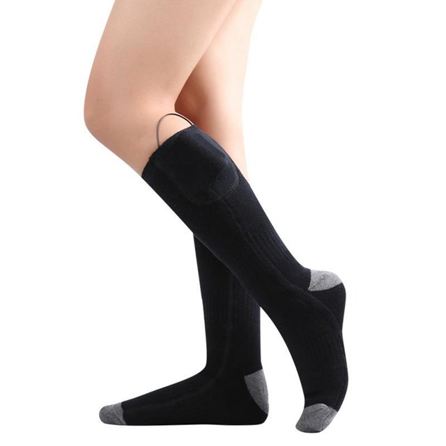 Calcetines calefactables 3 ajustes de calefacción calcetín térmico invierno cálido calcetines eléctricos de para hombres y mujeres, exterior i Negro Baoblaze calcetines calentadores ajustables