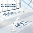 thumbnail image 2 of Electric Spin Scrubber,Electric Shower Scrubber with Long Handle for Cleaning,Cordless Cleaning Brush with 6 Replacement Head,2 Adjustable Speeds Power Scrubber for Bathroom Floor Tile, 2 of 6