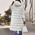 thumbnail image 5 of Womens Quilted Cotton Vest Coat Winter Hooded Sleeveless Zip up Long Puffy Jacket Warm Thick Coats with Pockets (XL, White), 5 of 8