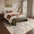 thumbnail image 3 of KUETH 9x12 Zebra Area Rugs Machine Washable Rugs for Living Room, Non Slip Flat Pile Rug with Rubber Backing, Modern Rug for Entryway Bedroom Dining Room Home Office, 3 of 10