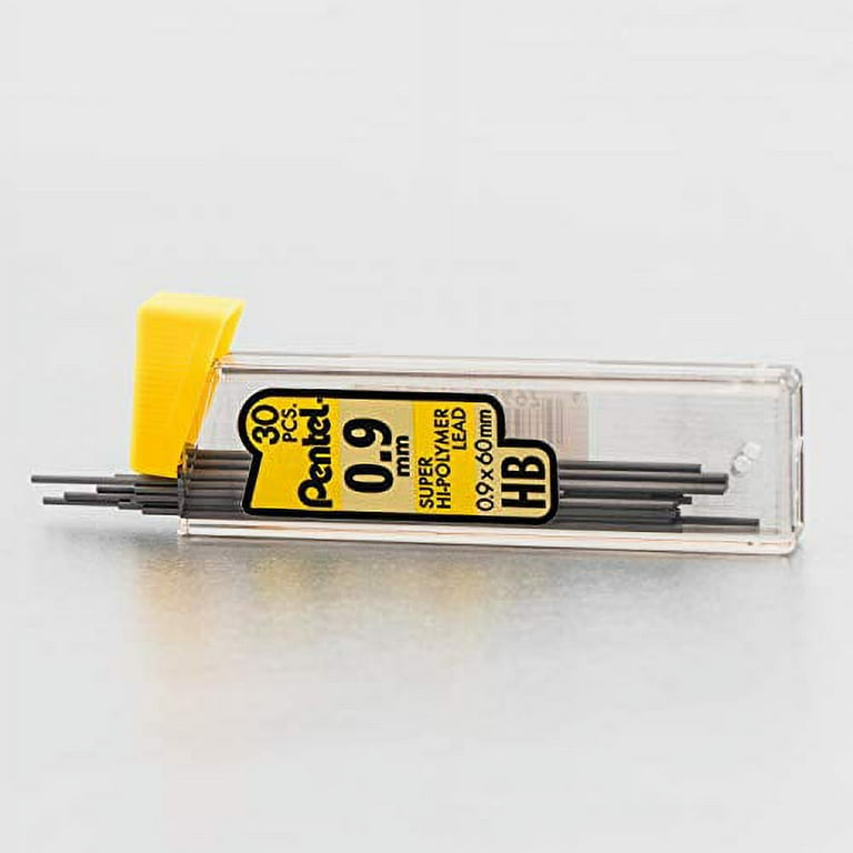Super Hi-Polymer Lead Refills, 0.9 mm, HB, Black, 30/Tube, 3 Tubes/Pack Super Hi-Polymer Lead Refills, 0.9 mm, HB, Black, 30/Tube, 3 Tubes/Pack