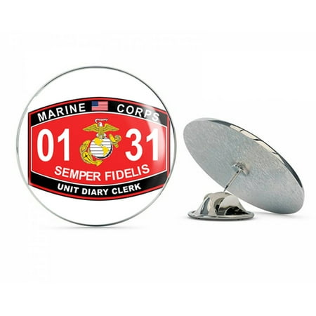 Unit Diary Clerk Marine Corps MOS 0131 USMC US Marine Corps Military Steel Metal 0.75