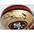 thumbnail image 2 of William Floyd Autographed San Francisco 49ers Gold 96-08 Throwback Speed Mini Helmet "Bar None" Beckett BAS QR 221144, 2 of 2