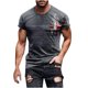 thumbnail image 1 of Mens Casual Pantalones Cortos Impresos Cuello Redondo Suéter Deportes Tee, Fitness Y Casual Hombres Camisetas, 1 of 5