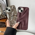 thumbnail image 3 of Water Ripple Pattern Wave Compatible with iPhone Case (Wine Red,iPhone 14), 3 of 12