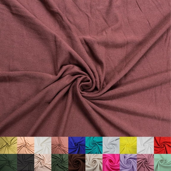 60" Wide Crepe Viscose Spandex Fabric by the Yard, 220 GSM, Medium-weight - Soft 2-Way Stretch Fabric for Dresses, Pants, Tops, Costumes & DIY Sewing Projects