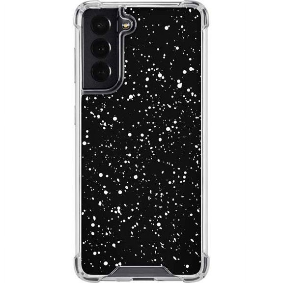 Skinit Polka Dots Black Speckle Galaxy S22 Clear Case