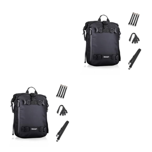 Bolsa de alforjas de Motor Eigraketly 10L Resistente al Agua Negro 2Conjunto