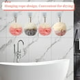 thumbnail image 4 of Carrie Joe Bath Loofah Sponge Back Scrubber Shower Sponge Soft Mesh Exfoliator Pouf Shower Ball Bath Sponges for Women and Men Bath Accessories (4Pcs 50g Dual Color), 4 of 7